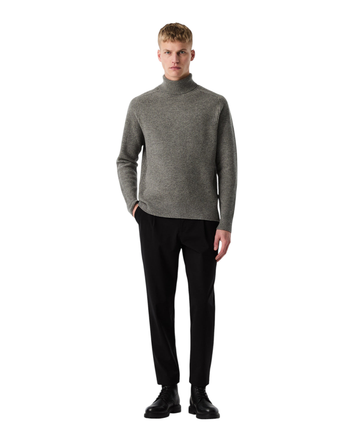 AlphaTauri FANNES Herren-Rollkragenpullover Schwarz Bild 7