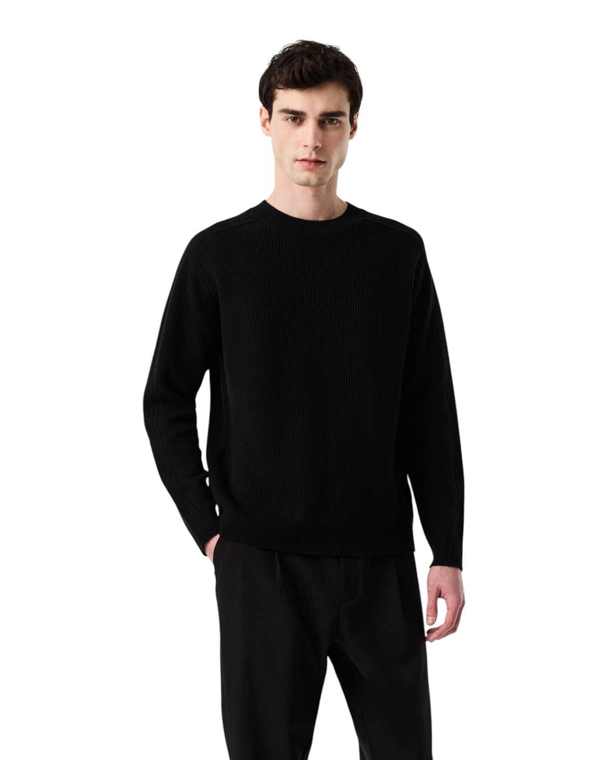 AlphaTauri FREIMS Herrenpullover Dunkelgrau meliert Bild 9