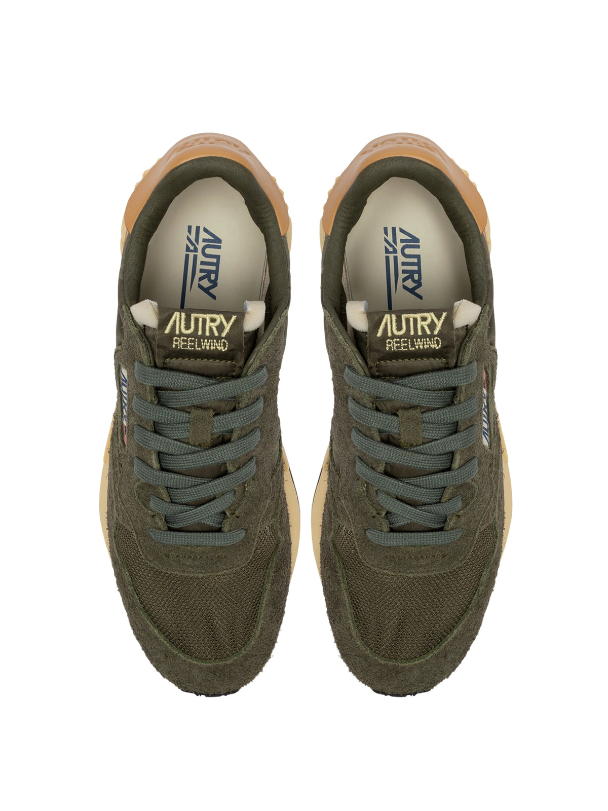 Autry Reelwind Low Sneaker Herren beige/grün Bild 3