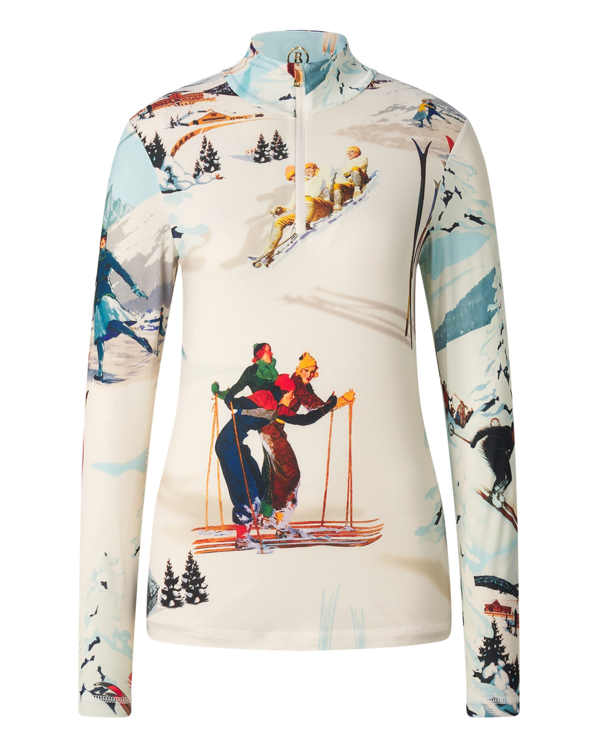 Bogner BELINE Damen-Baselayer weiss/hellblau Bild 1