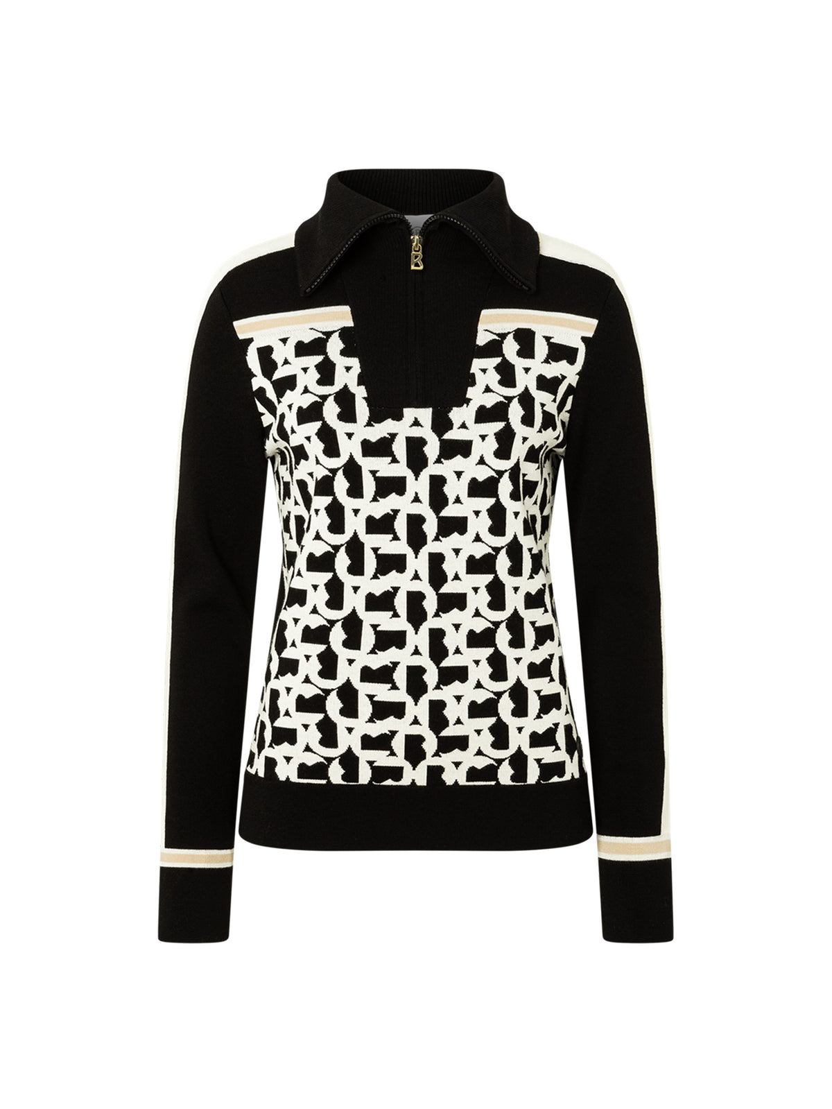 Bogner Gine Skipullover Damen schwarz/weiss Bild 1