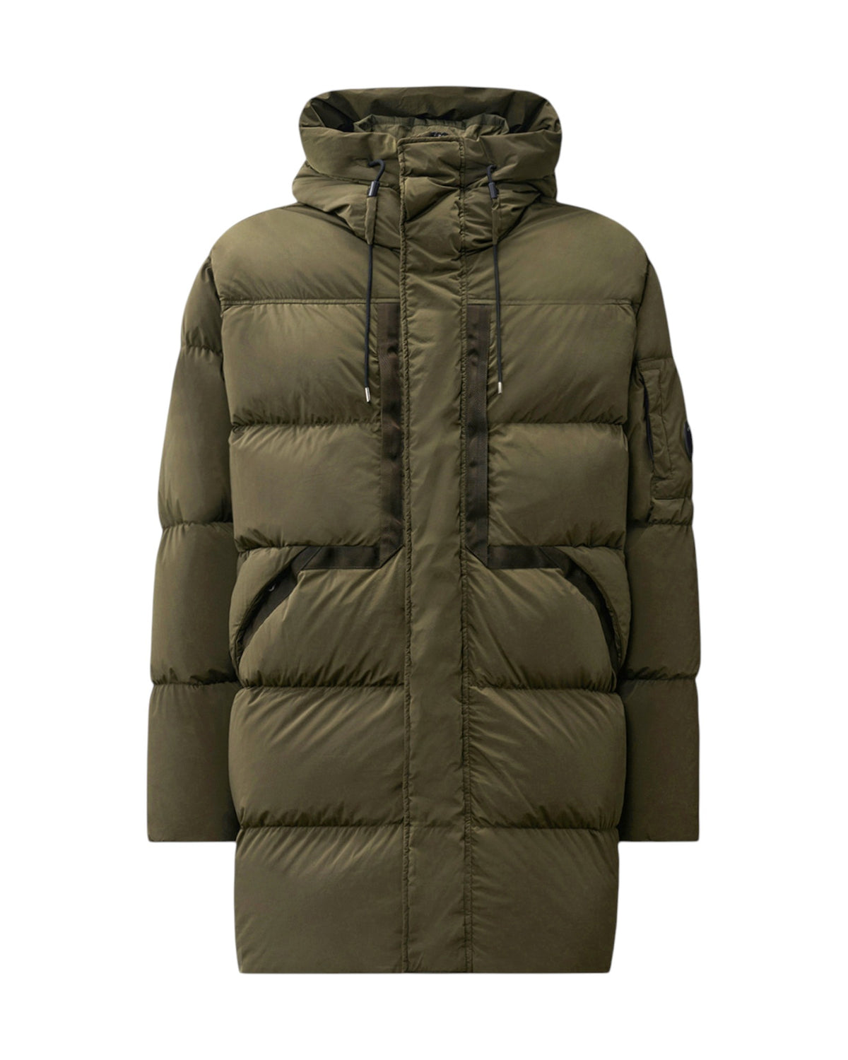 C.P. Company Nycra-R Lens Herren-Daunenmantel olive Bild 1