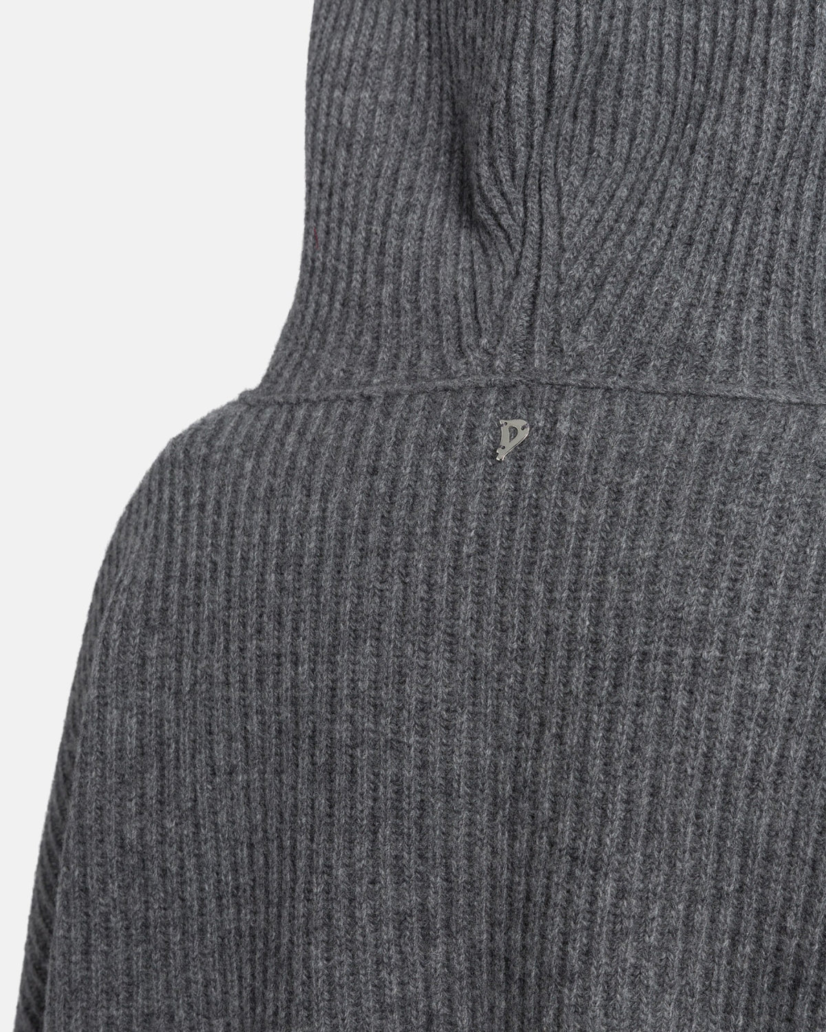 Dondup Damen-Cardigan mit Kapuze aus Wolle grau Bild 3