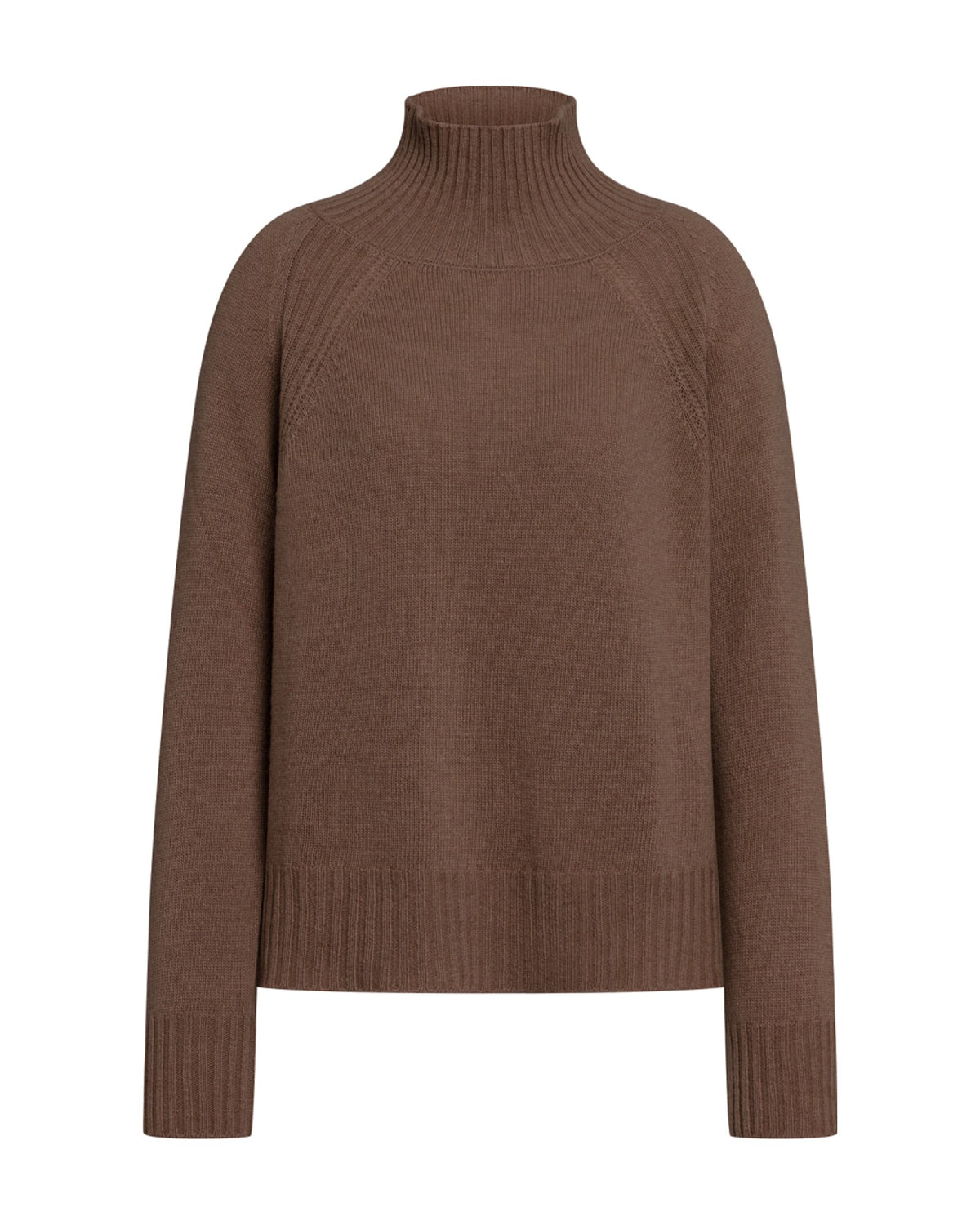 Dondup Damen-Rollkragenpullover aus Wolle und Kaschmir dunkelbraun Bild 1