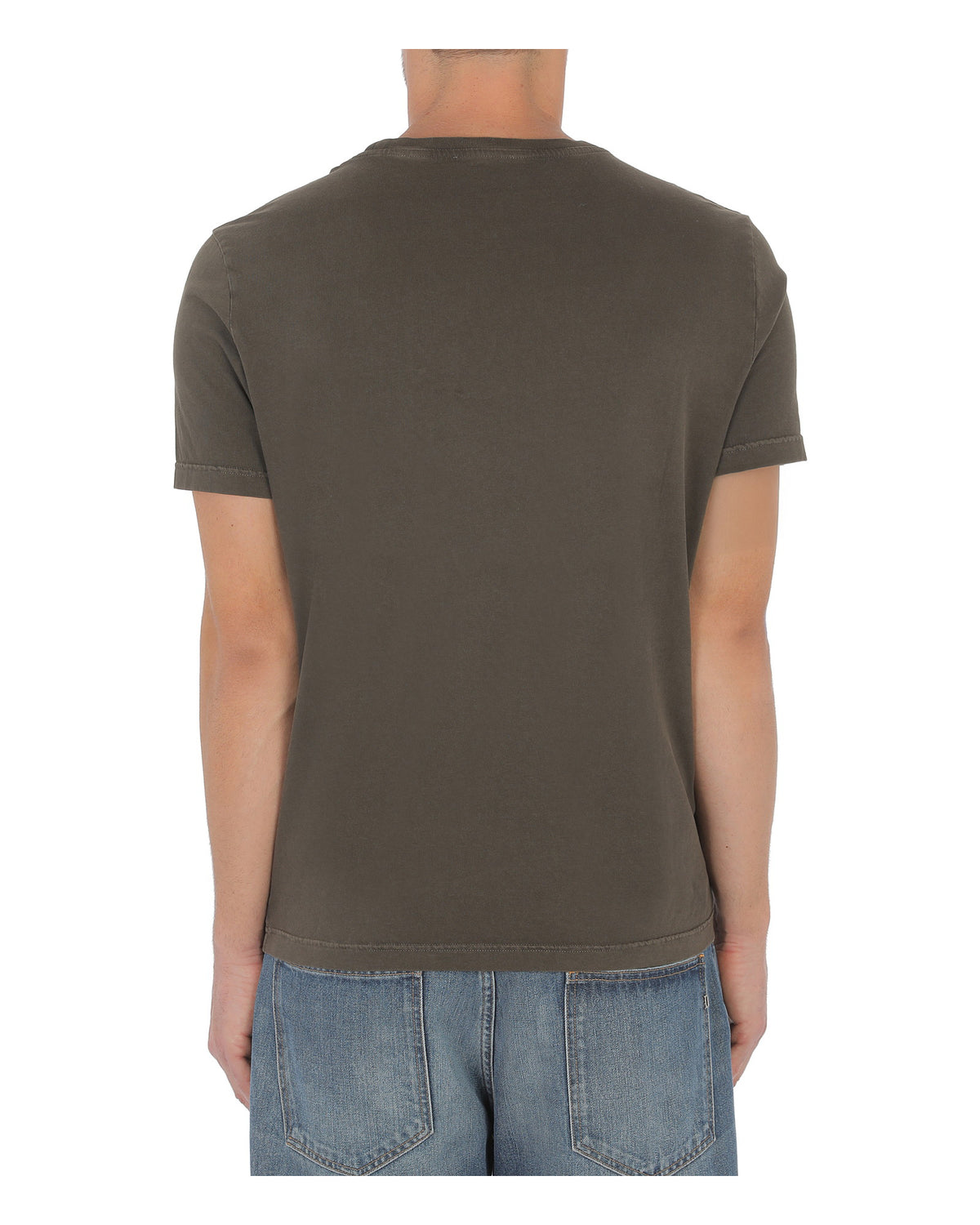 Dondup Herren-T-Shirt mit D-Logo dunkelbraun Bild 2