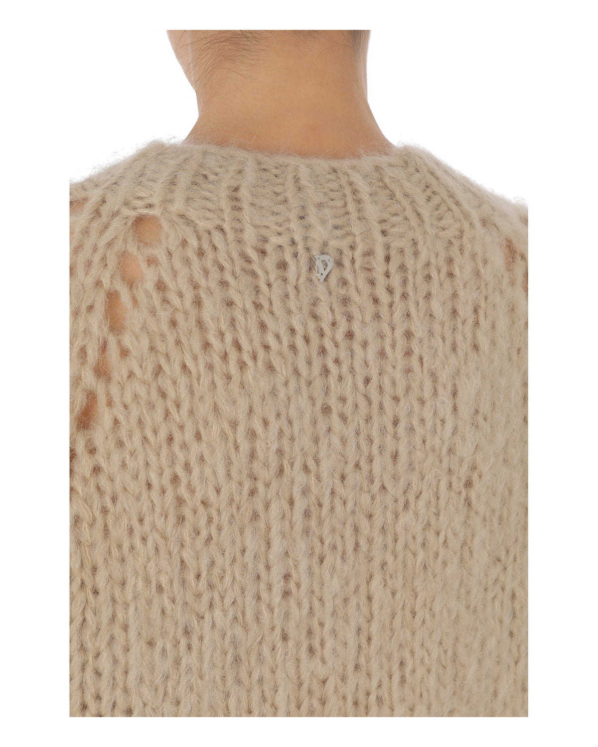 ROUND-NECK SWEATER beige - Dondup - MEINFREUDENHAUS