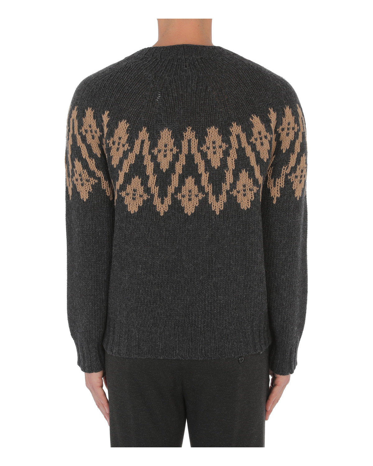 ROUND-NECK SWEATER dunkelgrau - Dondup - MEINFREUDENHAUS