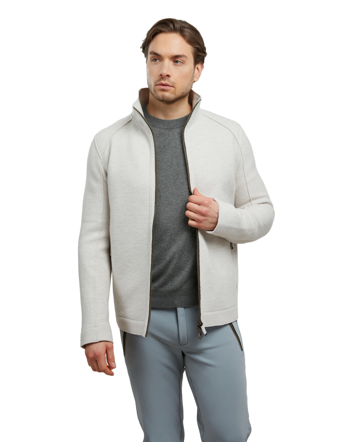 Frauenschuh Hugo-CW Herren-Walkjacke beige Bild 2