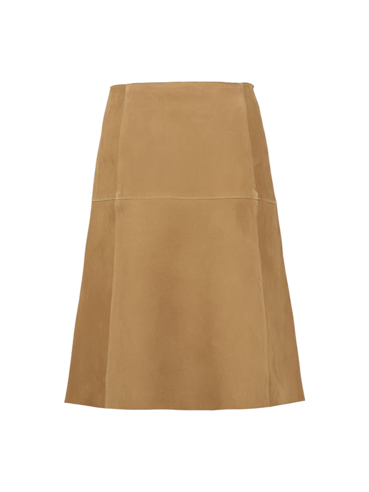 Frauenschuh MillyMidi-Lederrock Damen hellbraun Bild 4
