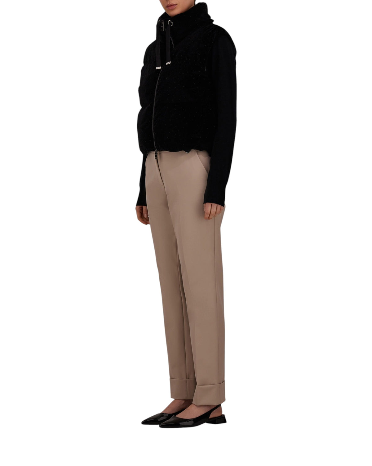 Herno Samt-Strass Damen-Daunenweste - Herno - MEINFREUDENHAUS