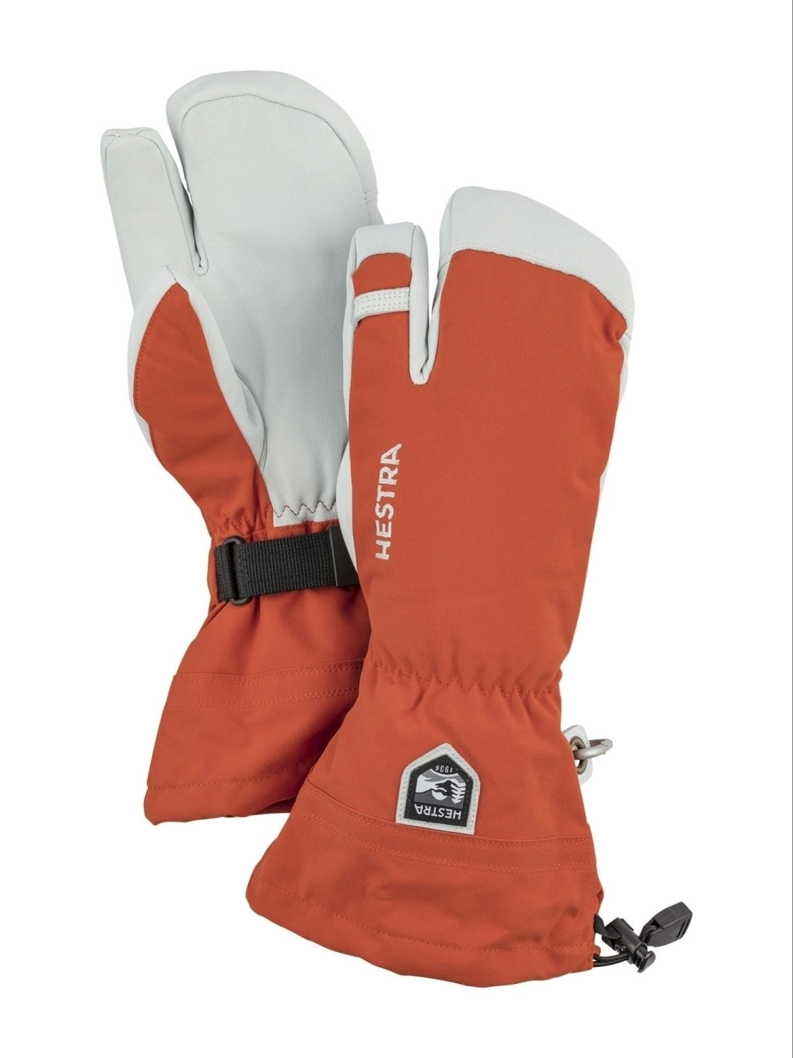 ARMY Leather Heli Ski 3Finger orange Bild 1