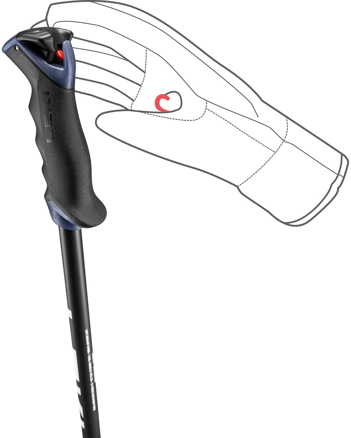 LEKI VOLTEC LITE TR Unisex-Skistöcke schwarz Bild 6