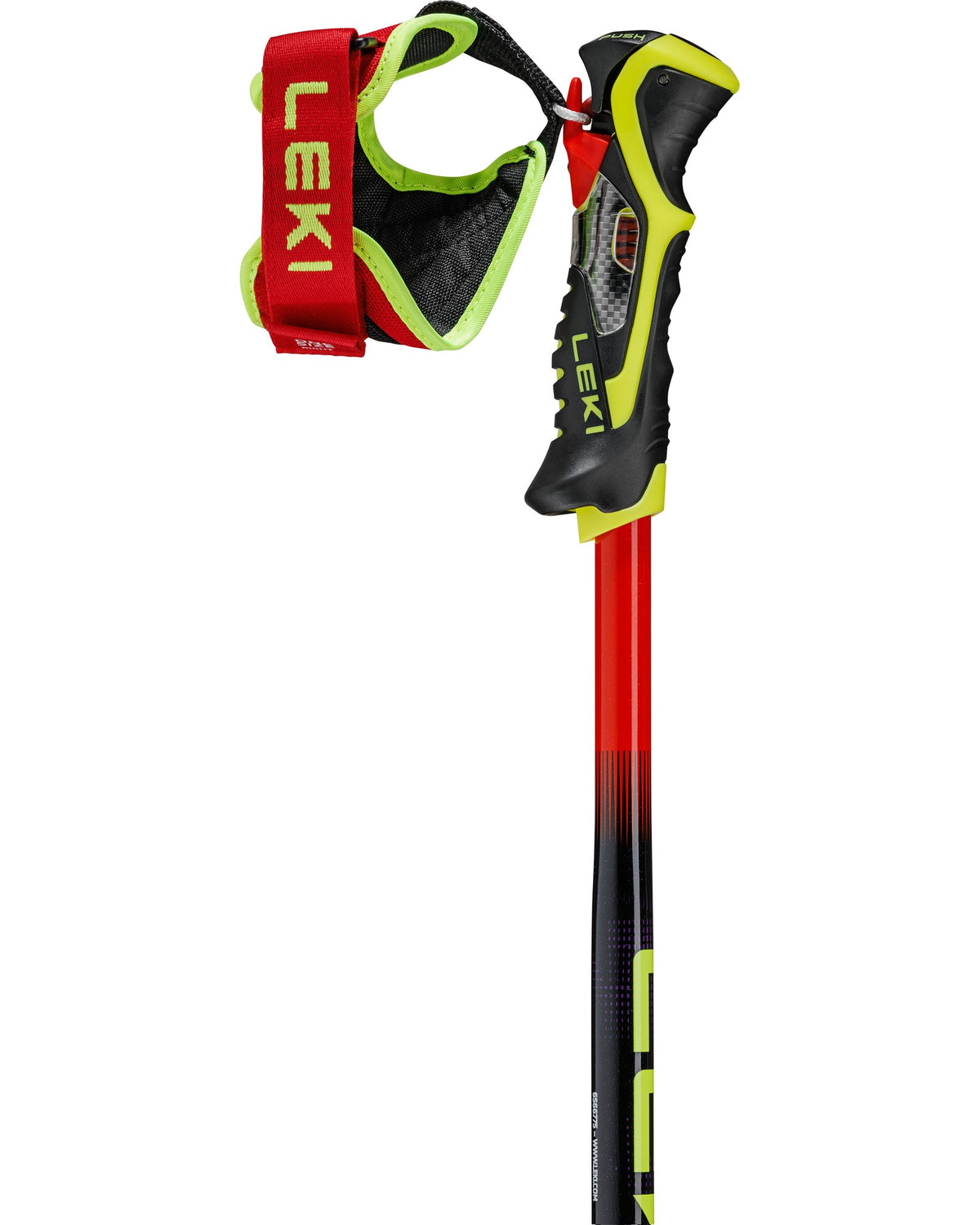 LEKI WCR PRO LITE SL TR Unisex-Slalomstöcke schwarz/rot Bild 3