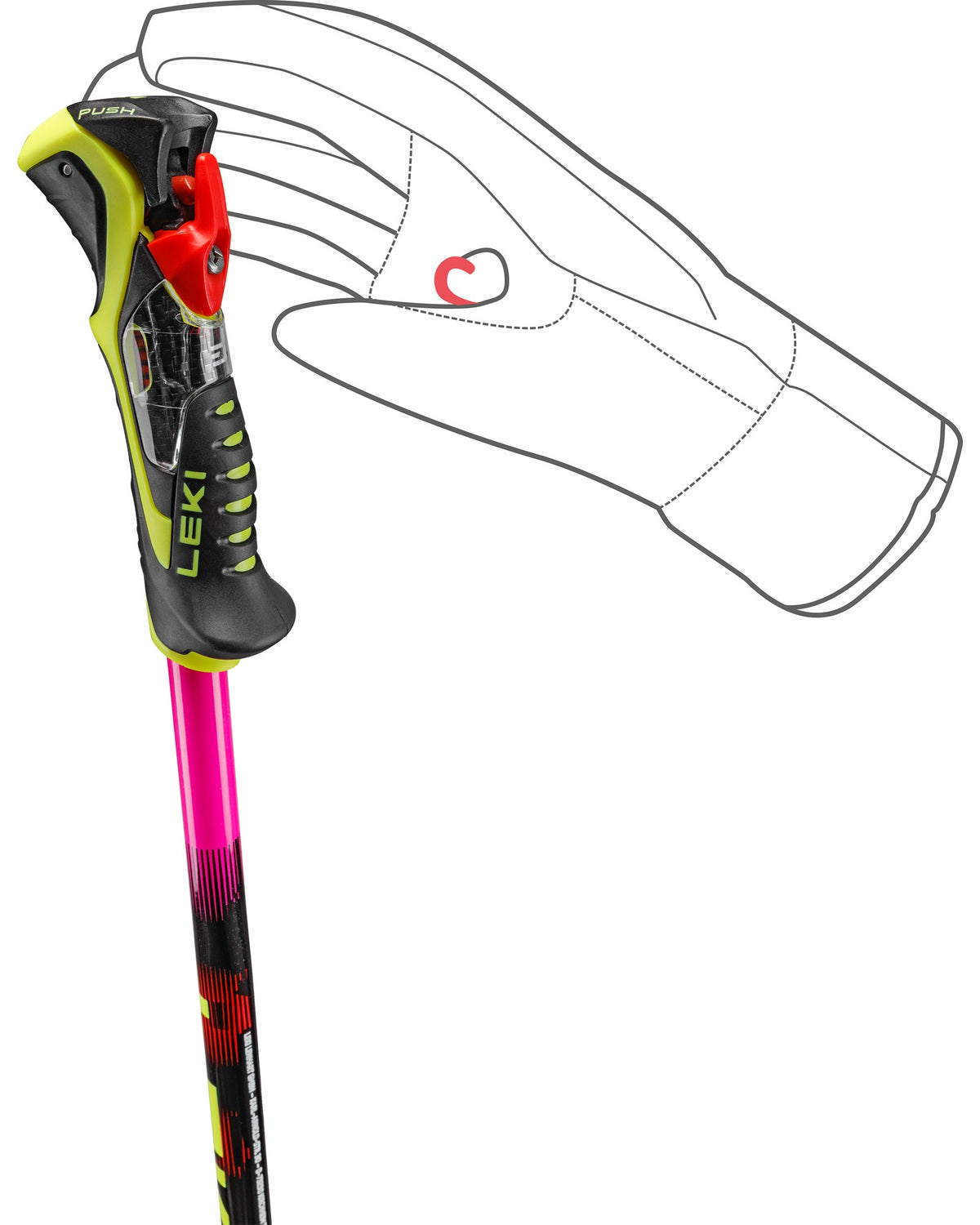 LEKI WCR PRO LITE SL TR Unisex-Slalomstöcke schwarz/rot Bild 13