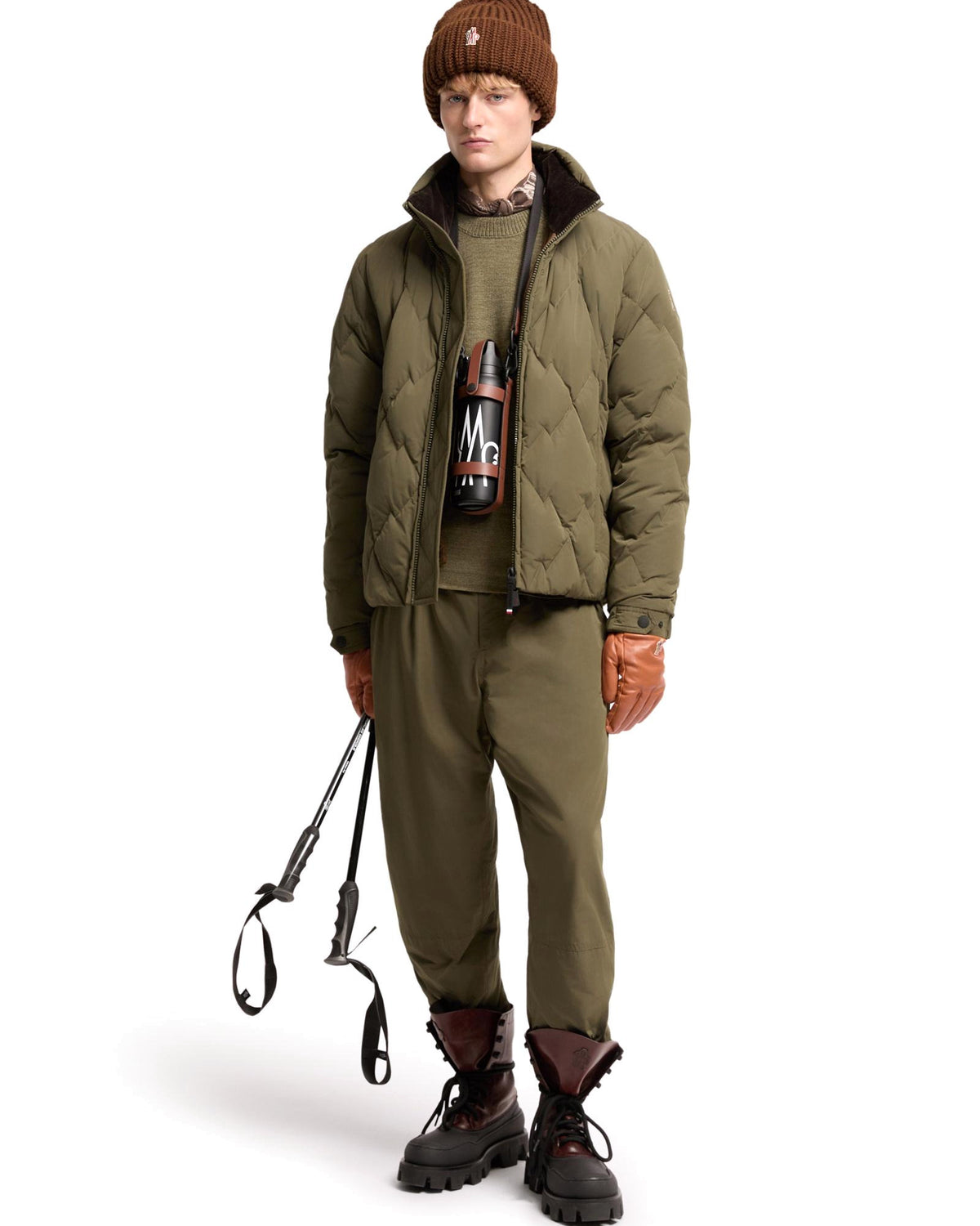 Moncler BRAMANS Herren-Daunenjacke olive Bild 2