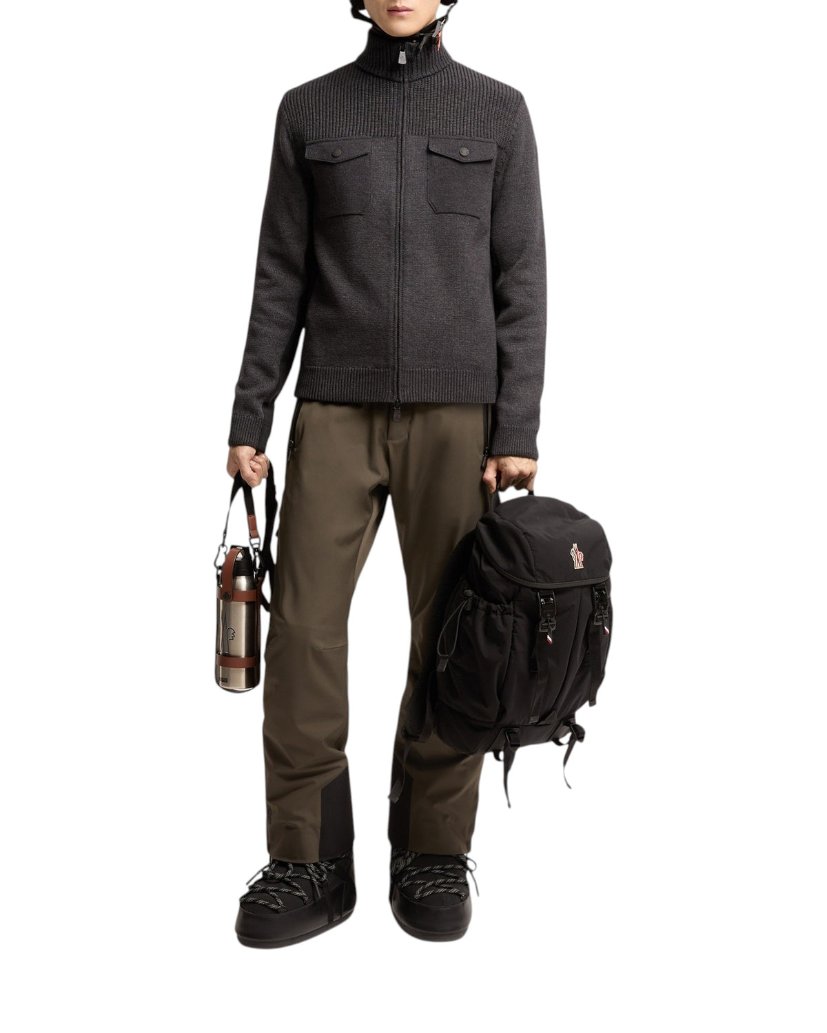 Moncler Cardigan Herren dunkelgrau Bild 3