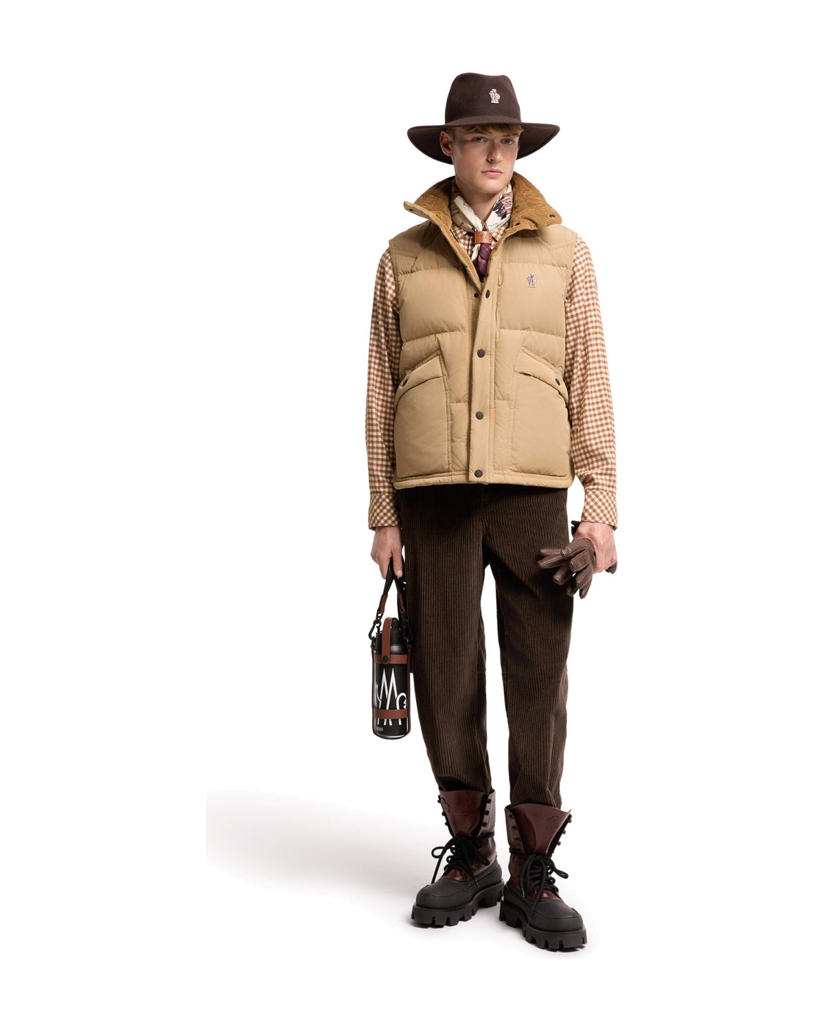 Moncler EVANS Herren-Daunenweste Beige Bild 2