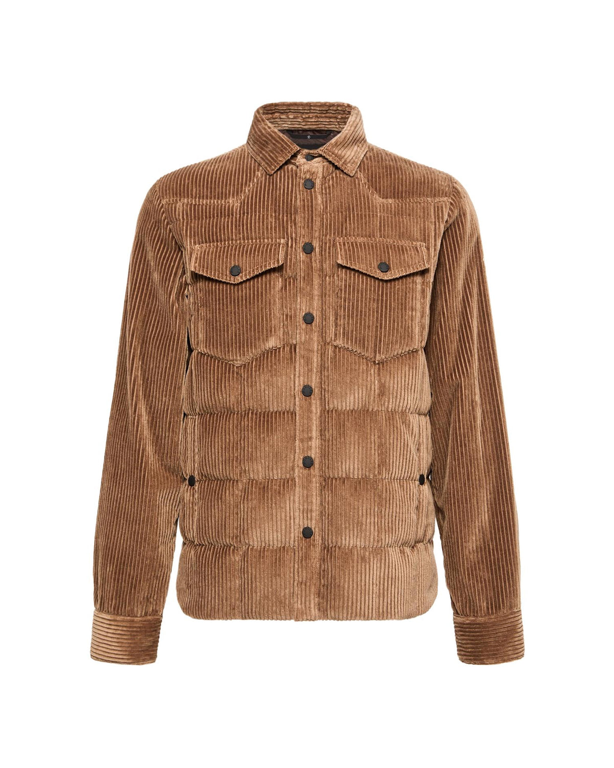Moncler GELT Herren-Daunenhemdjacke Bronze Bild 1