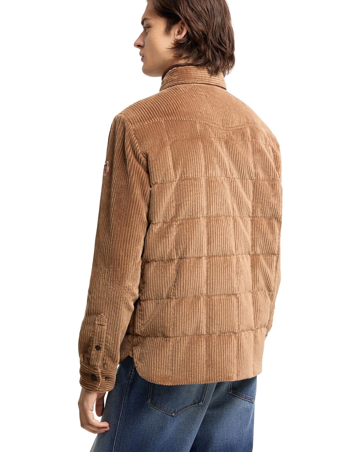 Moncler GELT Herren-Daunenhemdjacke Bronze Bild 5