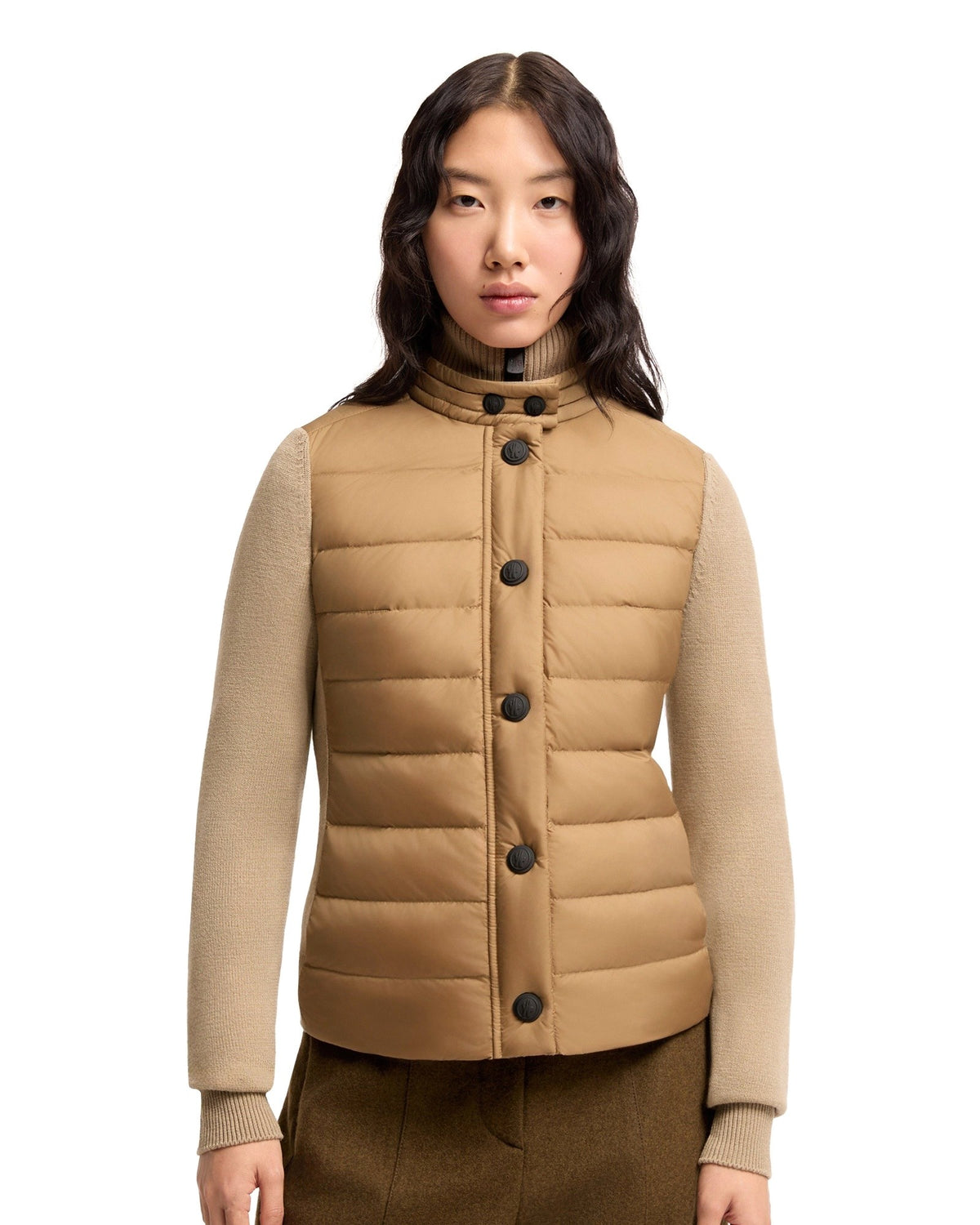 Moncler GRENOBLE Damen-Daunenstrickjacke Beige Bild 4