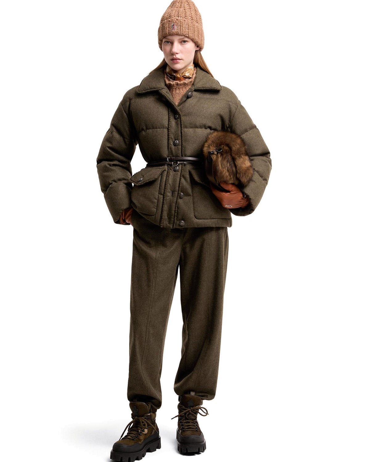 Moncler GRENOBLE Damen-Lodenhose dunkelgrün Bild 2