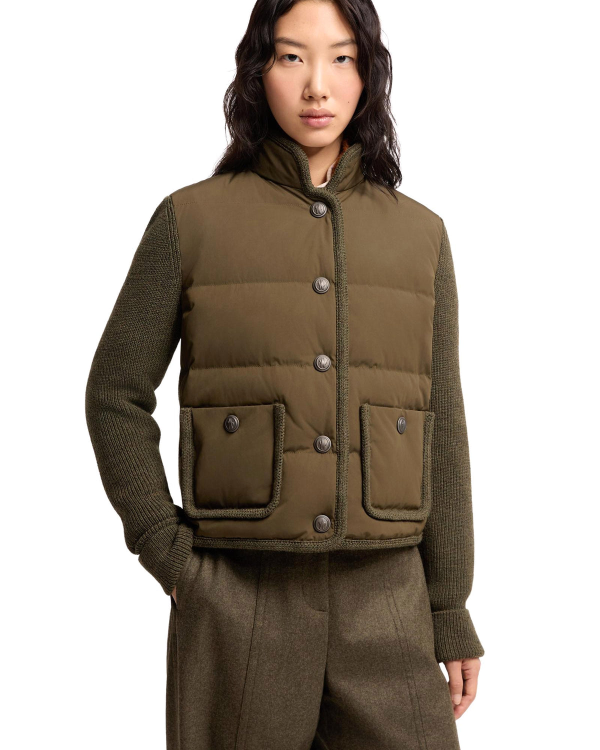 Moncler GRENOBLE Damen-Strickjacke olive Bild 4