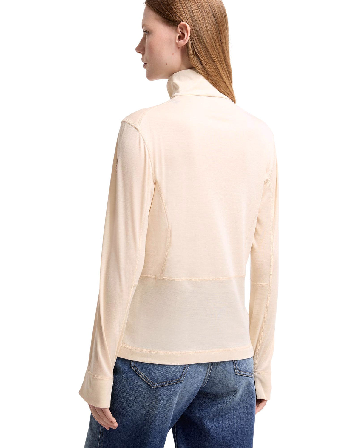 Moncler GRENOBLE Damen-Woll-Seiden-Baselayer Off-White Bild 5