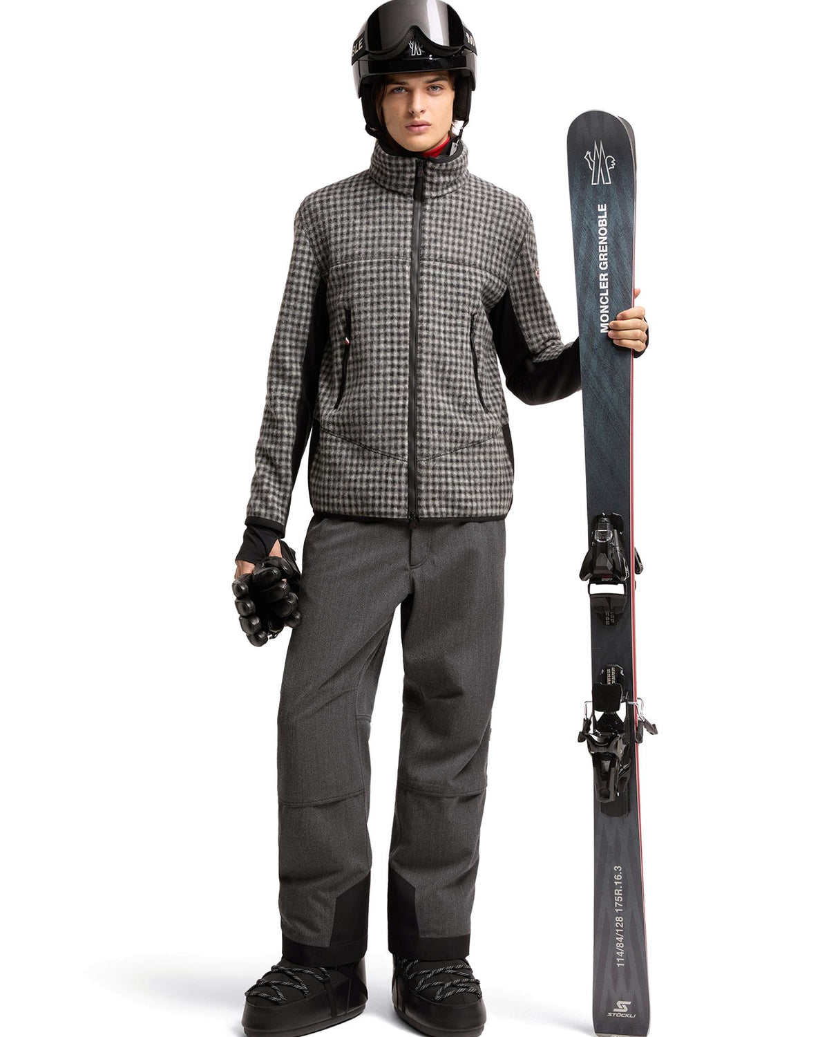 Moncler GRENOBLE Herren-Woll-Midlayer weiss Bild 2