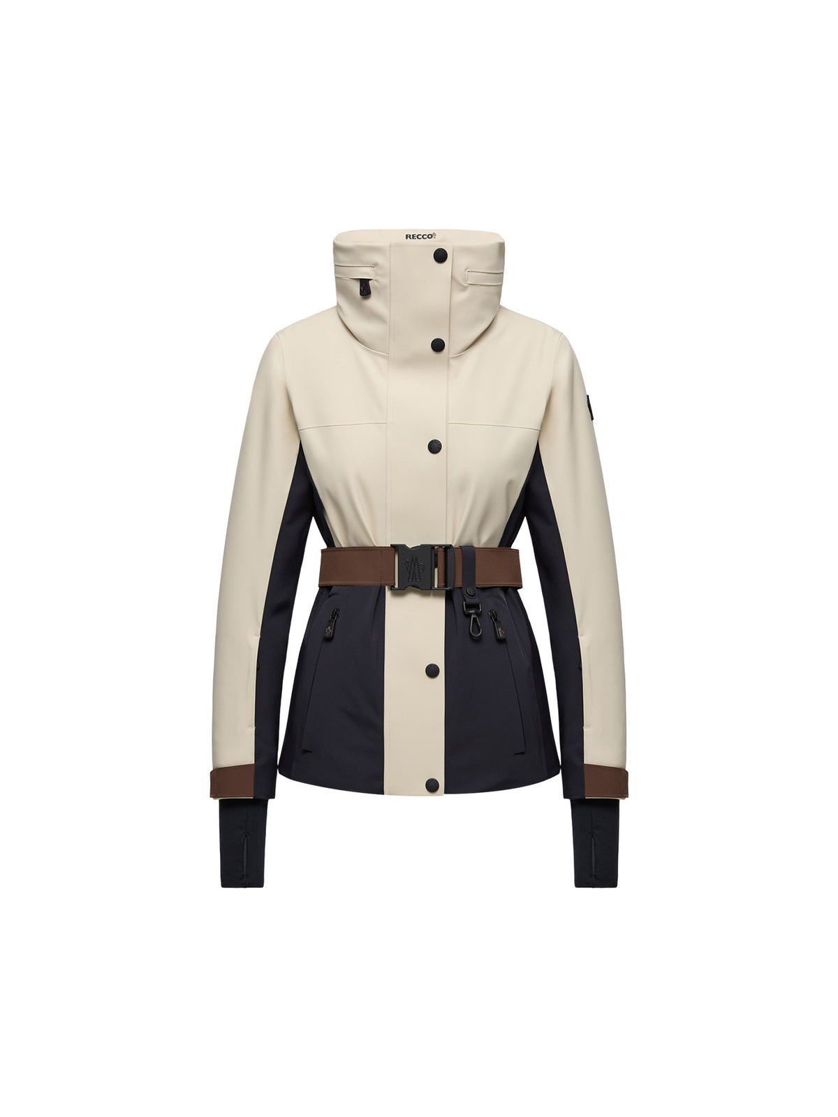 Moncler Haintes Skijacke Damen beige/blau beige Bild 1