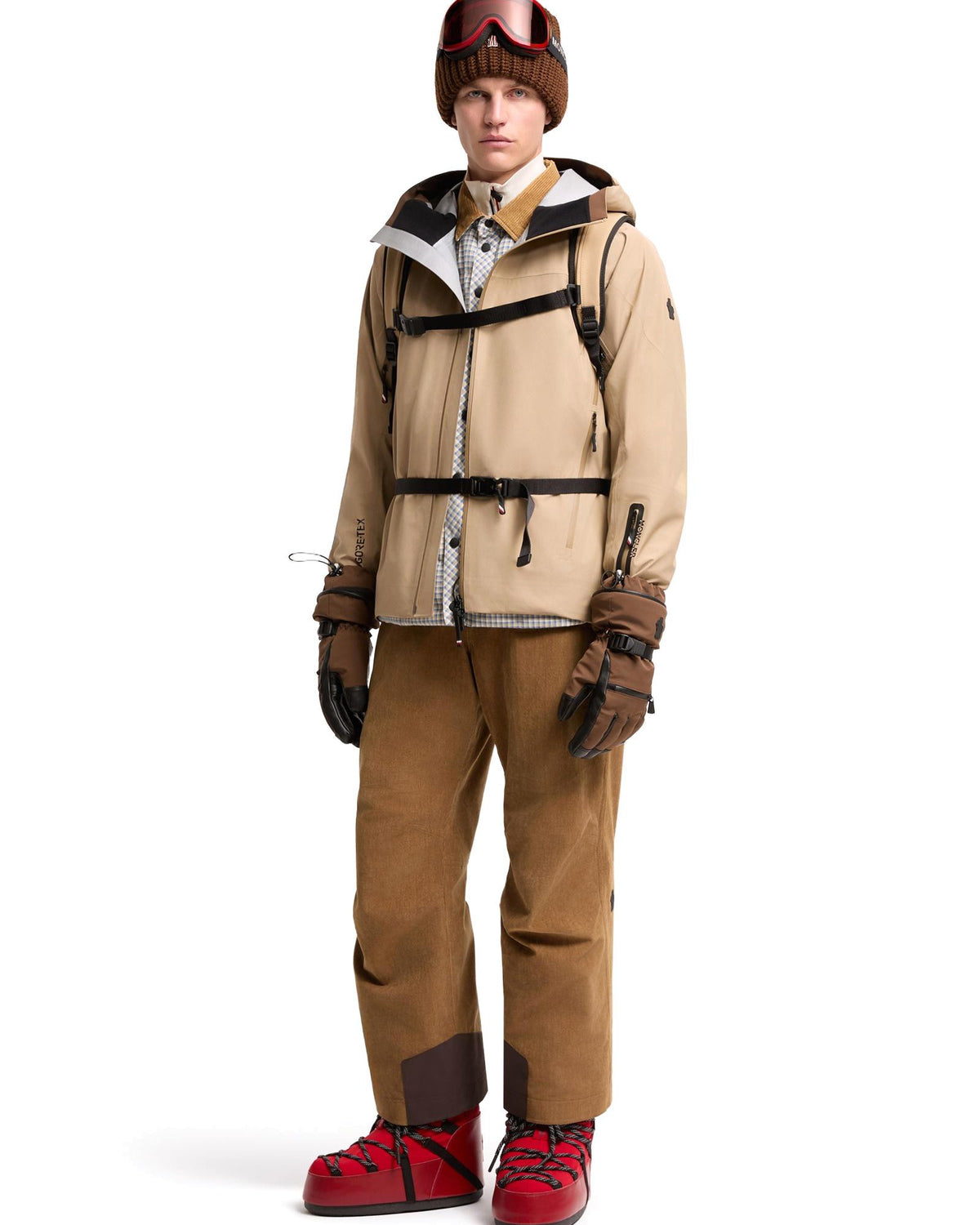 Moncler HINTERBURGS Herren-Skijacke beige Bild 2