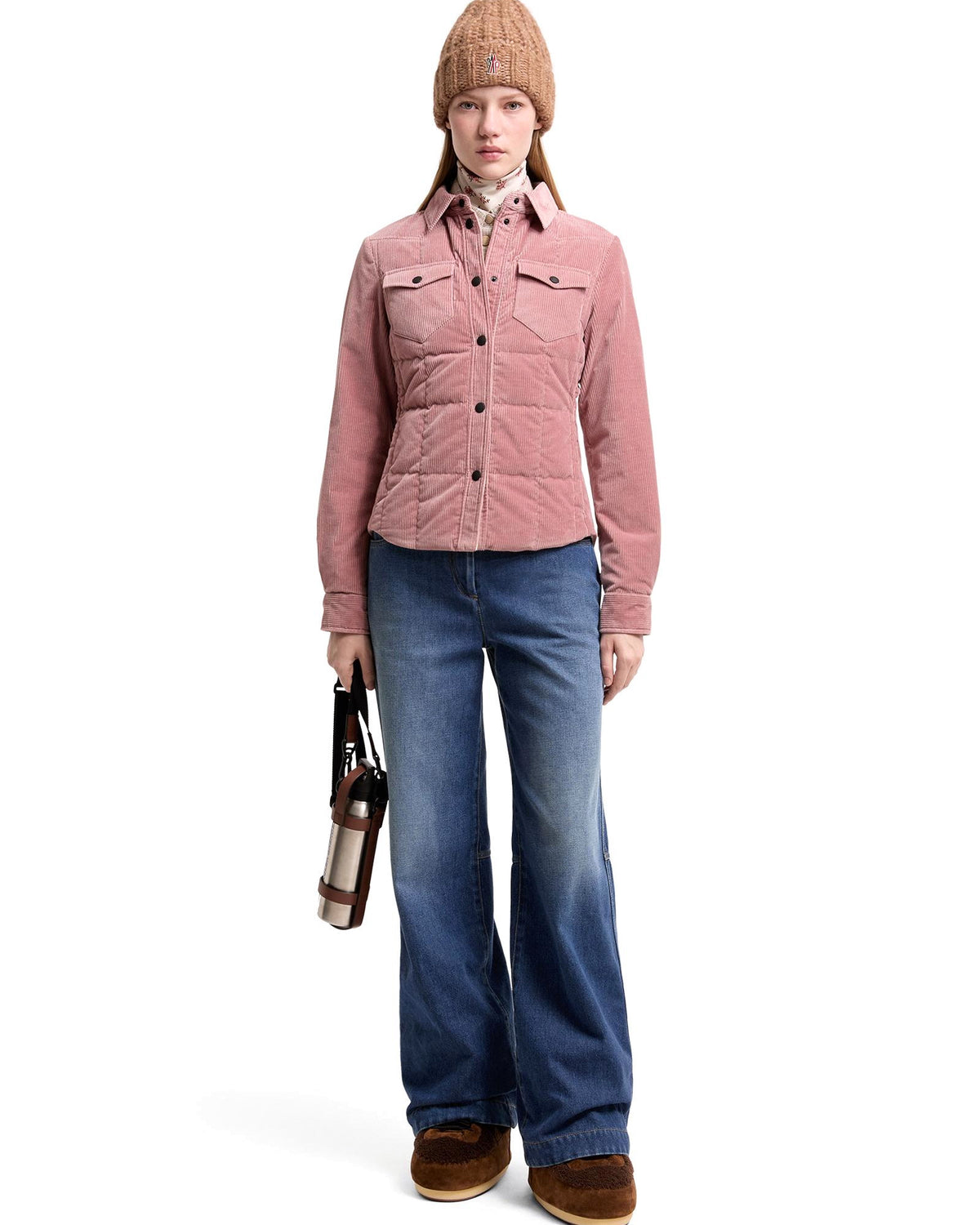 Moncler NANGY Damen-Daunenhemdjacke pink Bild 3