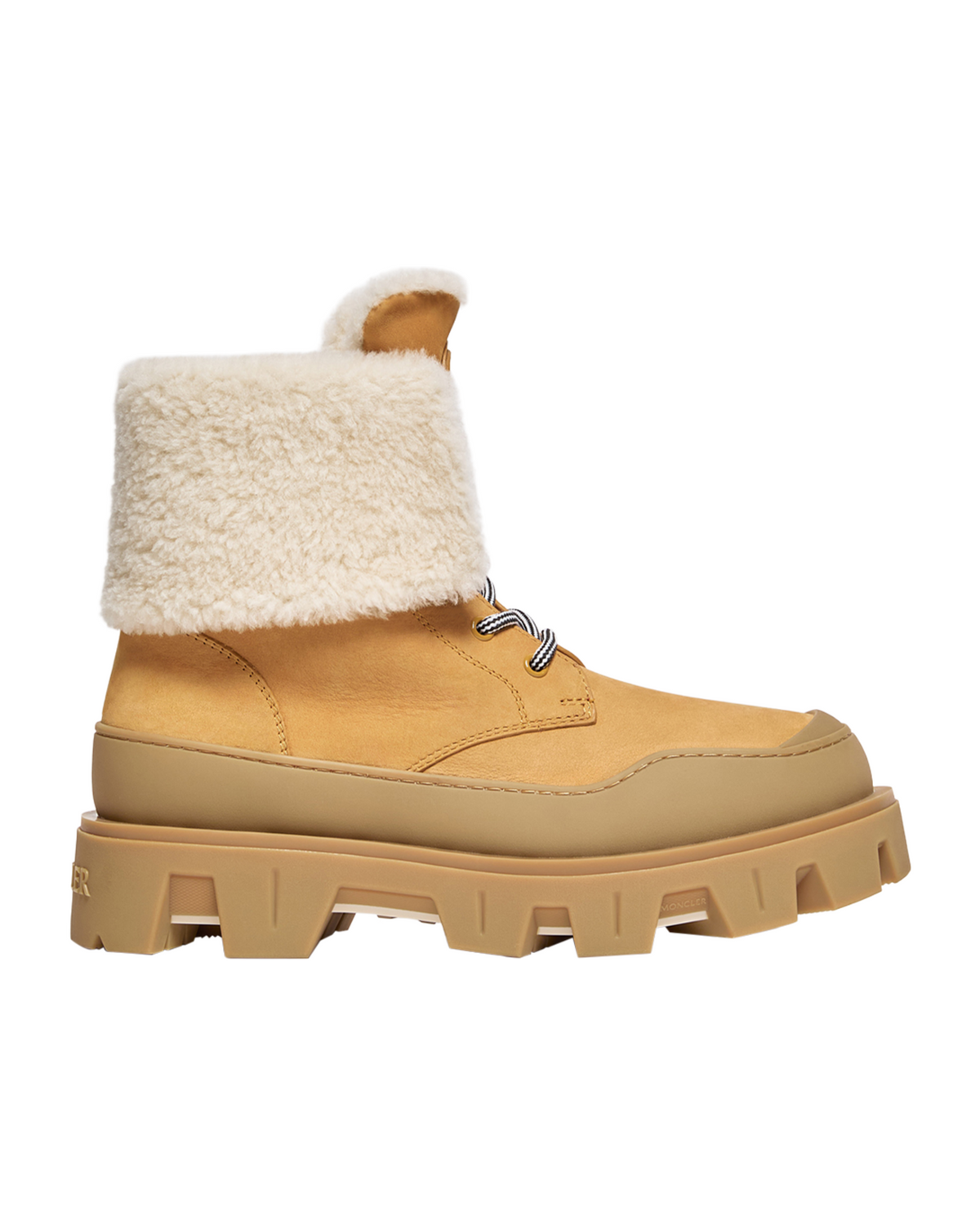 Moncler PEAK SNOWCAP Damen-Stiefeletten Dunkelgelb Bild 1
