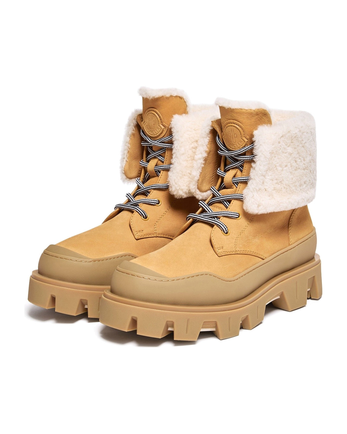 Moncler PEAK SNOWCAP Damen-Stiefeletten Dunkelgelb Bild 4