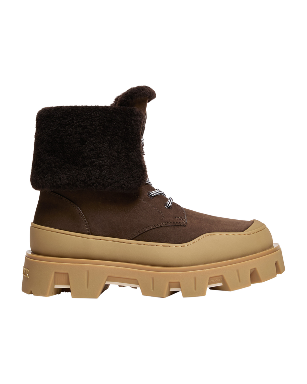 Moncler PEAK SNOWCAP Damen-Stiefeletten Dunkelgelb Bild 8