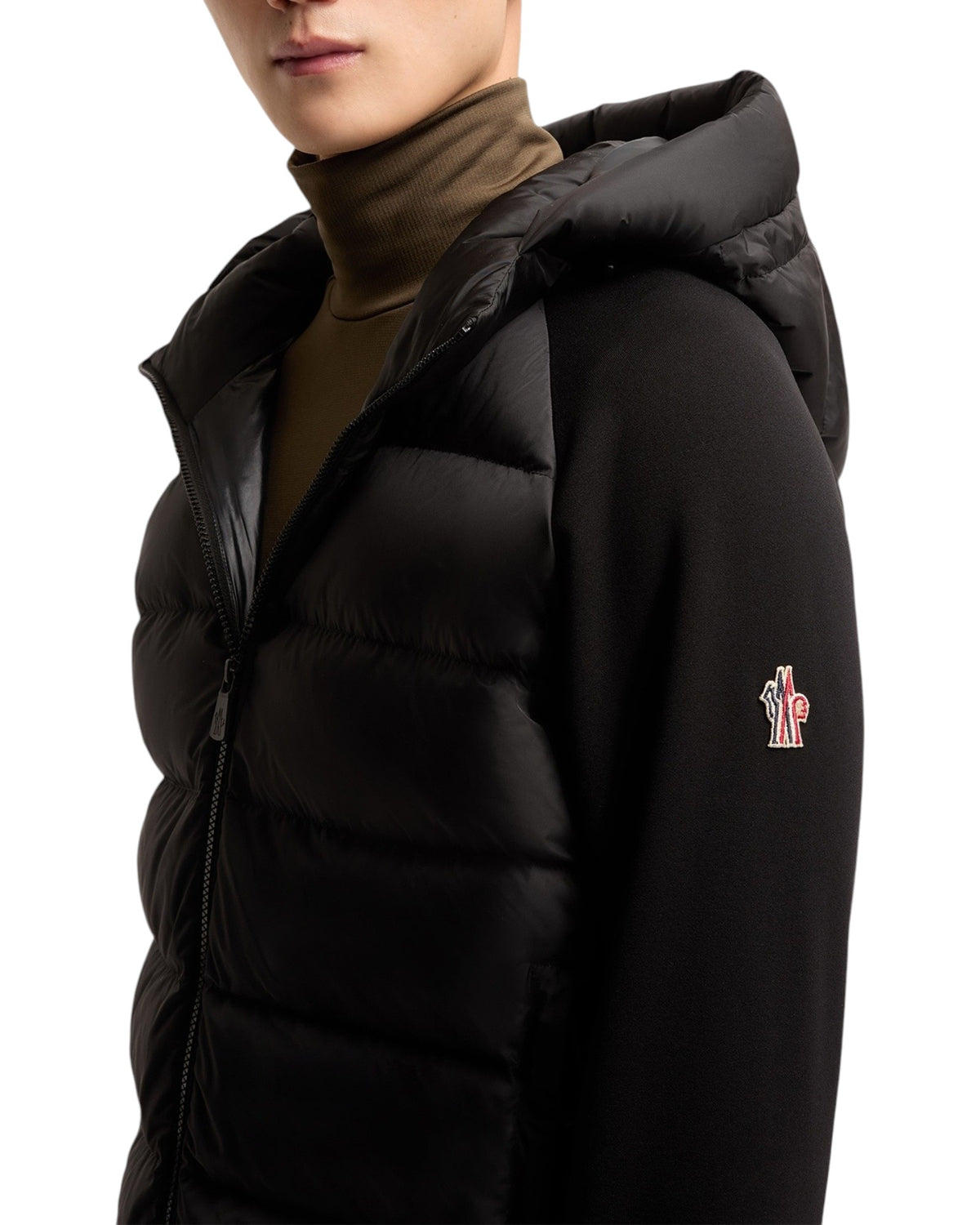 Moncler Zip Up Cardigan Unterziehjacke Herren schwarz Bild 4