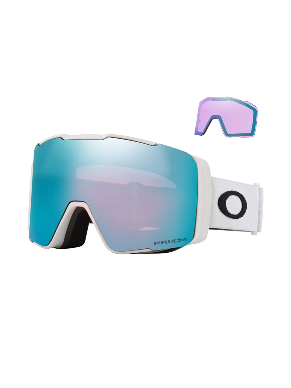 Oakley Line Miner Pro M Men's Ski Goggles White/Light Blue - Oakley - MEINFREUDENHAUS
