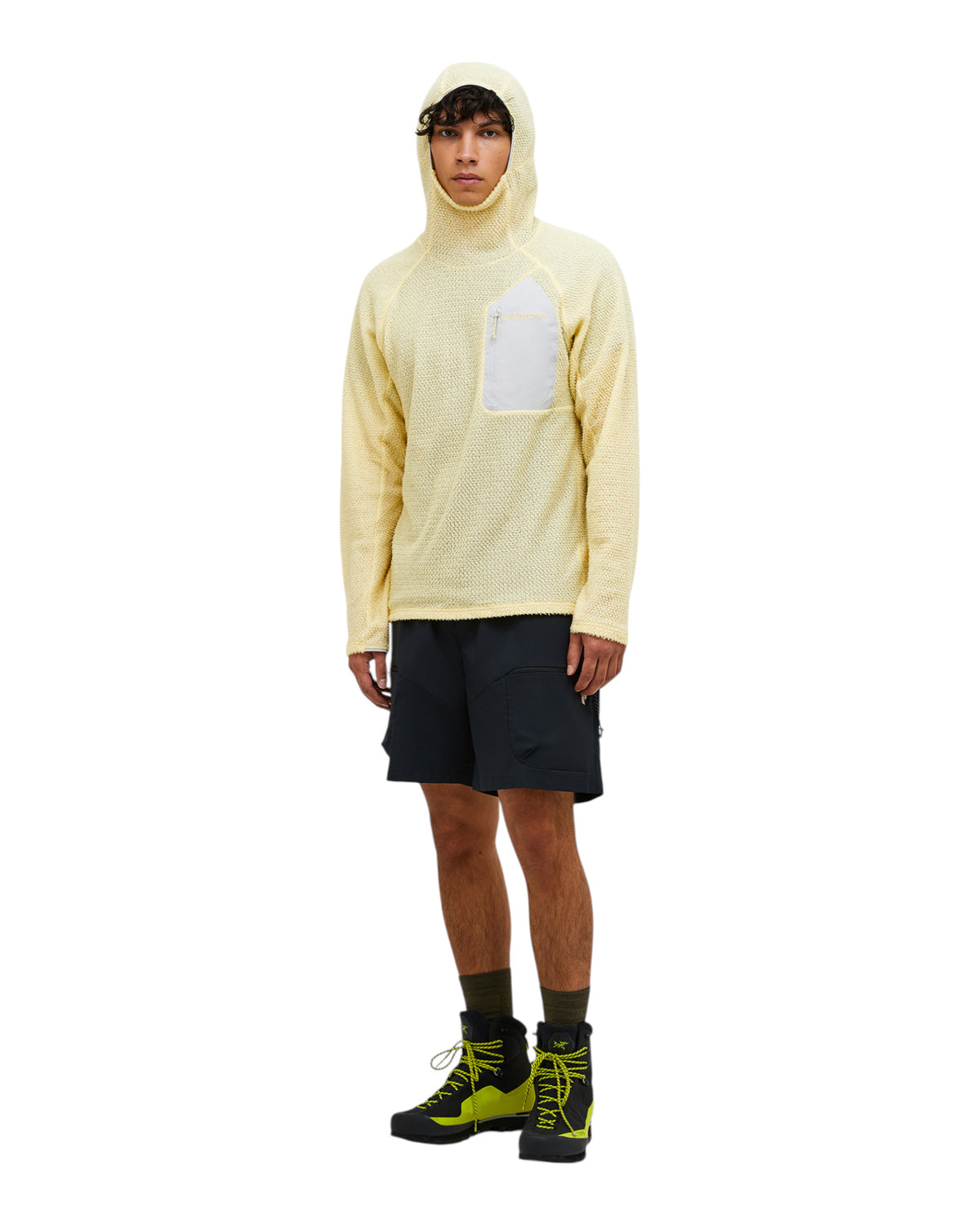 Peak Performance Freelight Alpha Hood Herren-Fleecepullover gelb/grau Bild 5