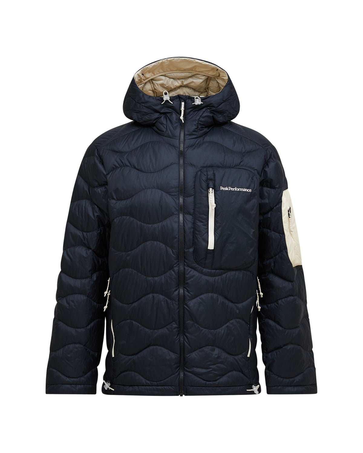 Peak Performance Helium Utility Down Hood Herren-Daunenjacke schwarz/weiss Bild 1