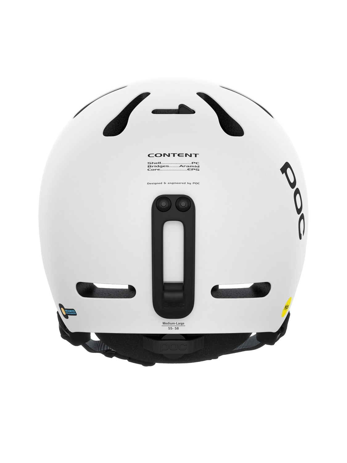 Poc Fornix MIPS Skihelm Unisex weiss weiss Bild 4