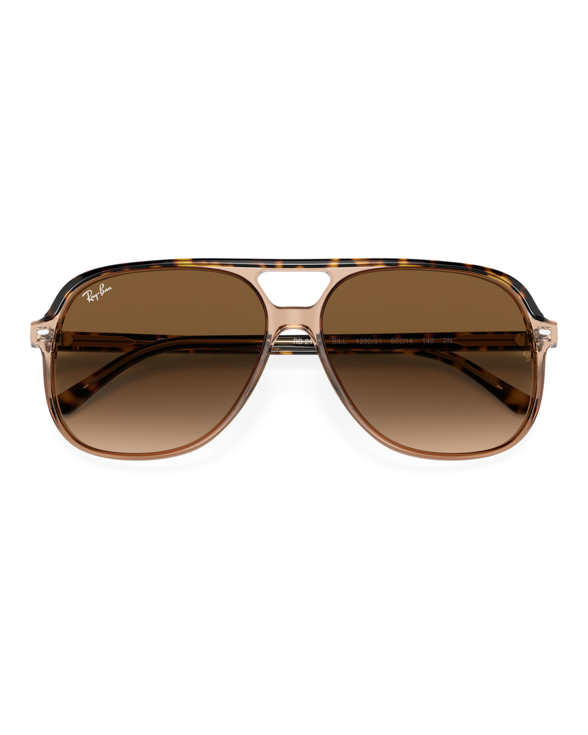Ray-Ban Bill RB2198 Sonnenbrille Havana/Transparentbraun / Hellbraun-Verlauf Bild 6