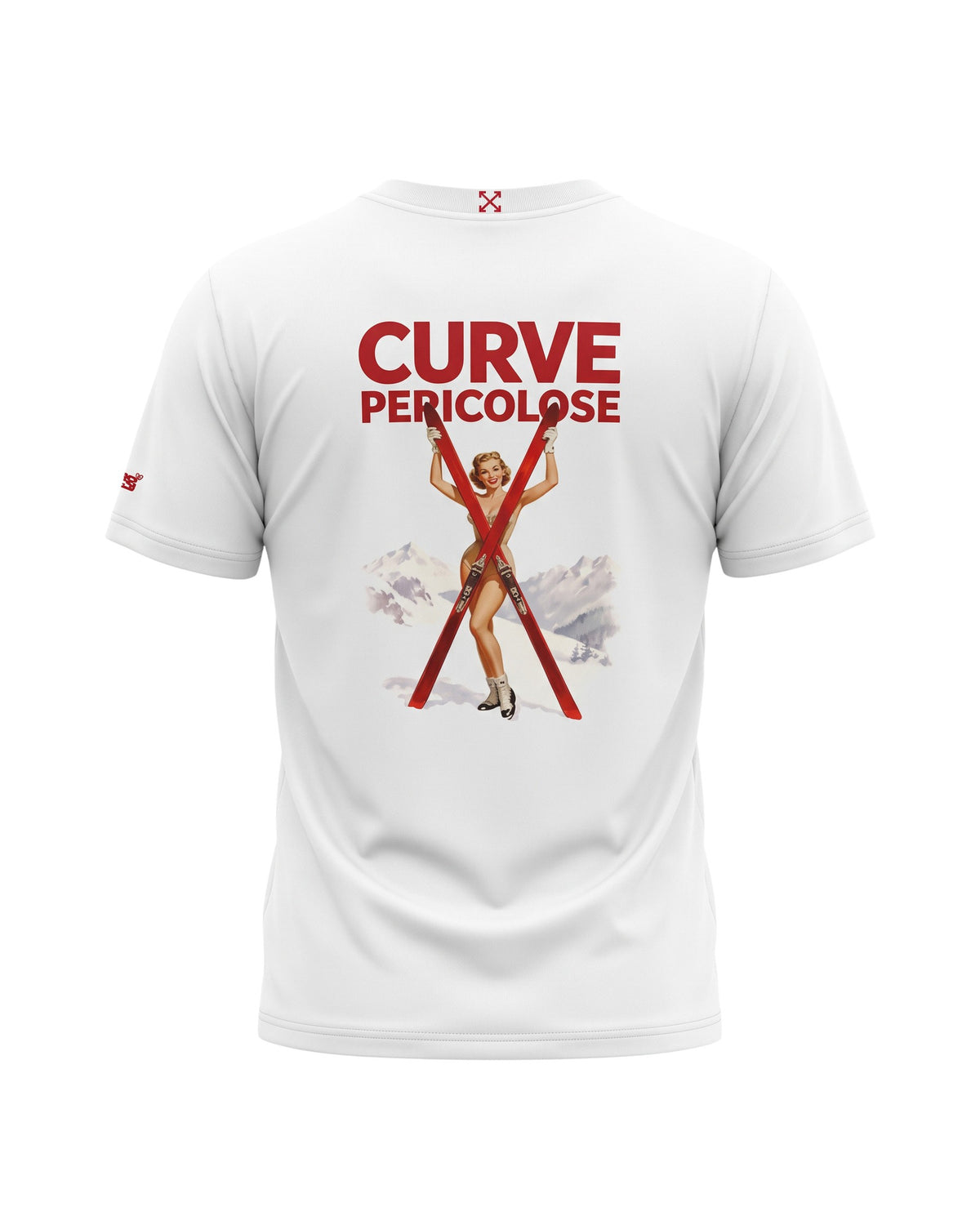 St. Barth Arnott Warm Herren-T-Shirt Curve Pericolose Off-White Bild 3