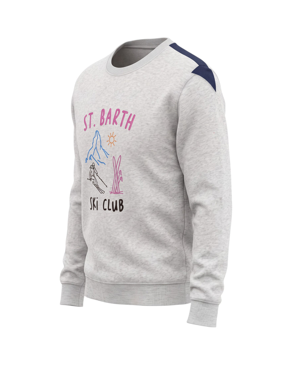 St. Barth Briony Mädchen-Sweatshirt St. Barth Ski Club hellgrau Bild 2