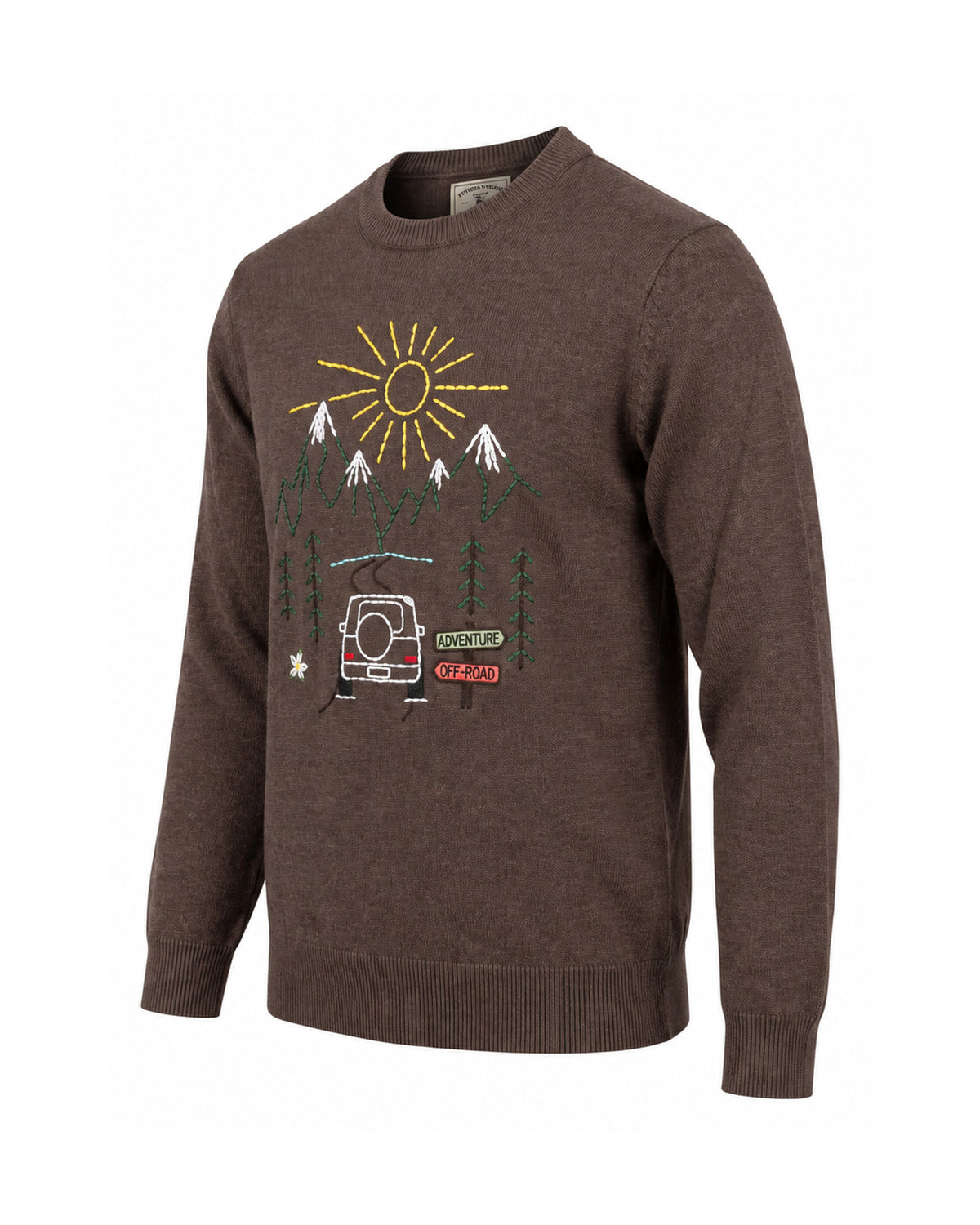 St. Barth Heron Herren-Strickpullover St. Moritz Car dunkelbraun Bild 2