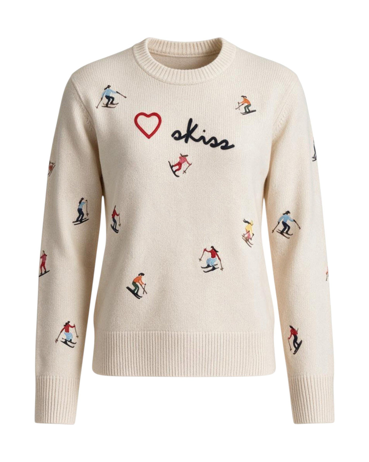 St. Barth Kyla Damen-Strickpullover Love Skiss Girls Off-White Bild 1