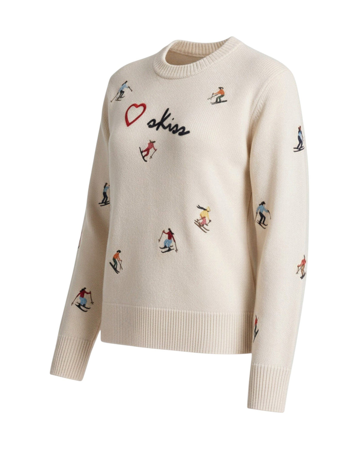 St. Barth Kyla Damen-Strickpullover Love Skiss Girls Off-White Bild 2