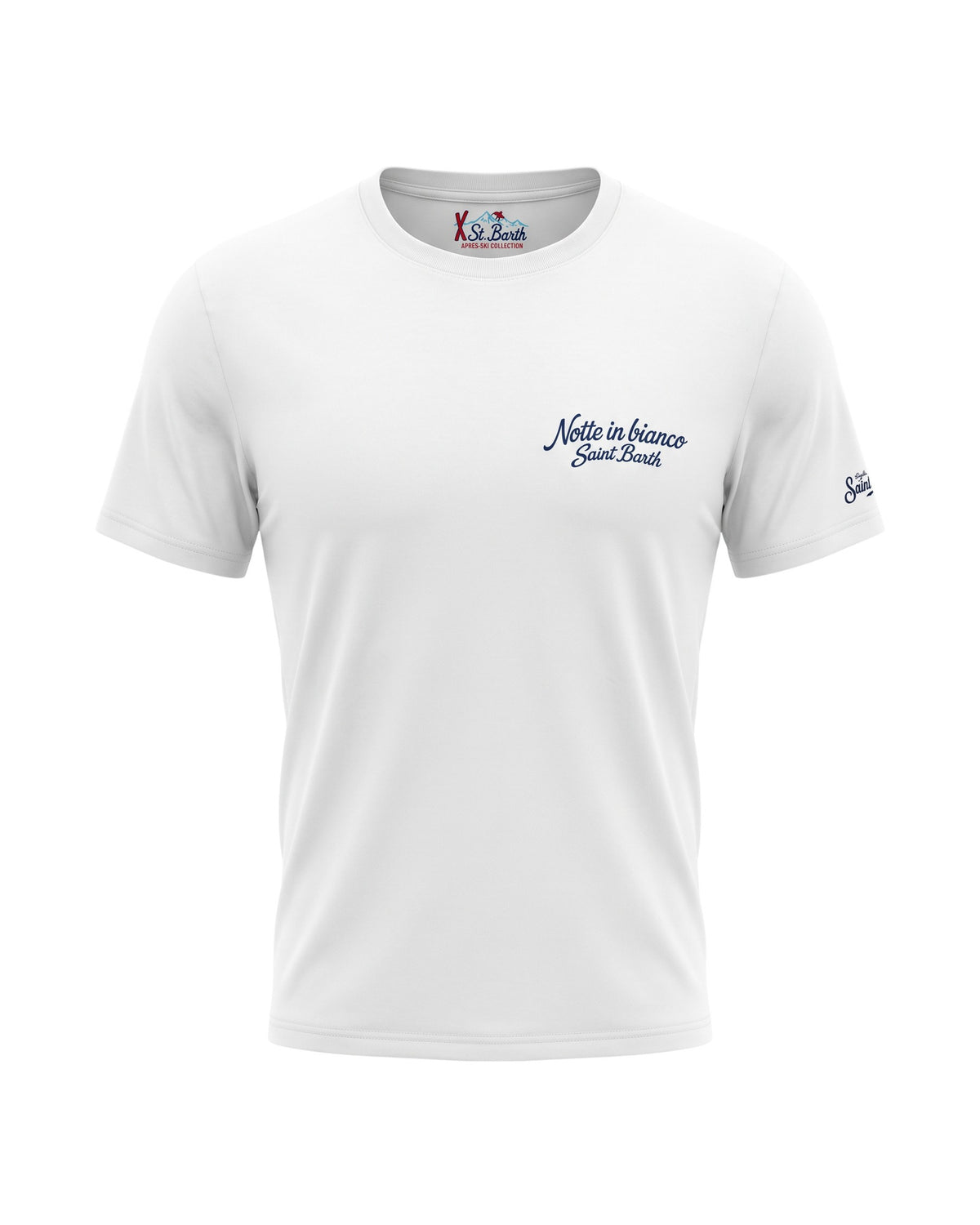 MC2 Saint Barth Arnott Warm Herren T-Shirt Notte Bianco Off-White Off-White Bild 2