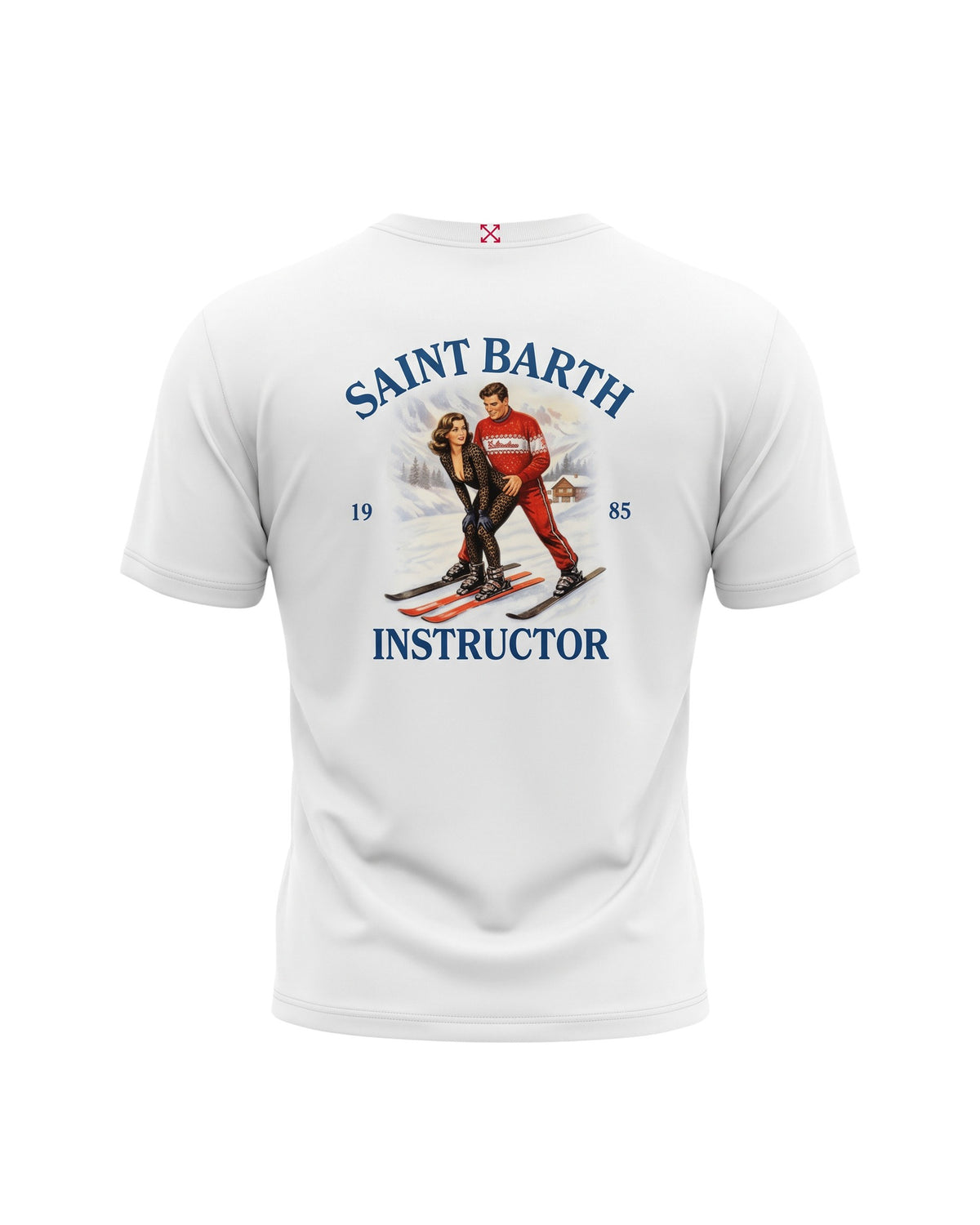 MC2 Saint Barth Delmar Herren Oversize T-Shirt St. Barth Instructor Off-White Off-White Bild 1