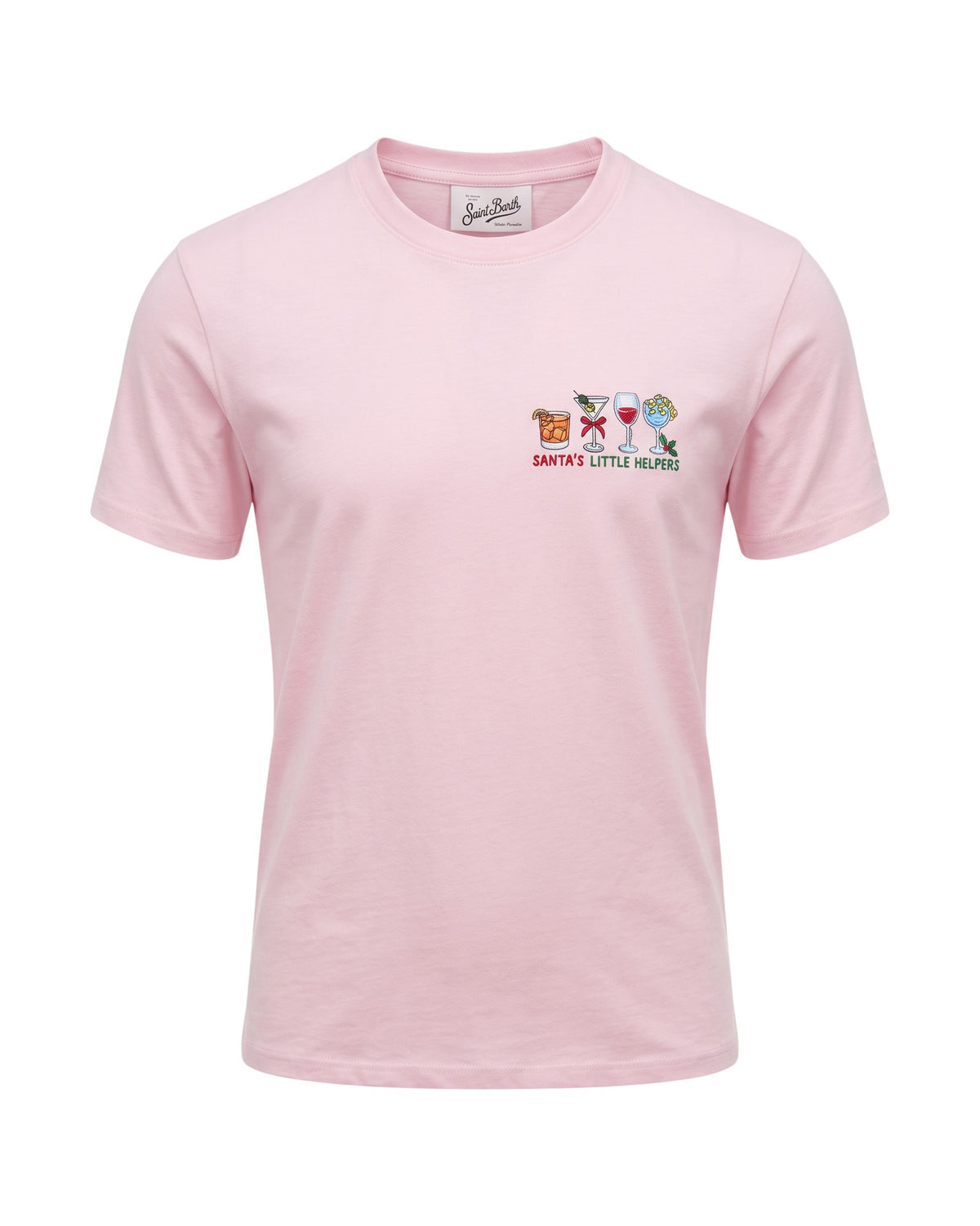 MC2 Saint Barth Emilie Damen T-Shirt Santa Helpers Rosa Rosa Bild 2