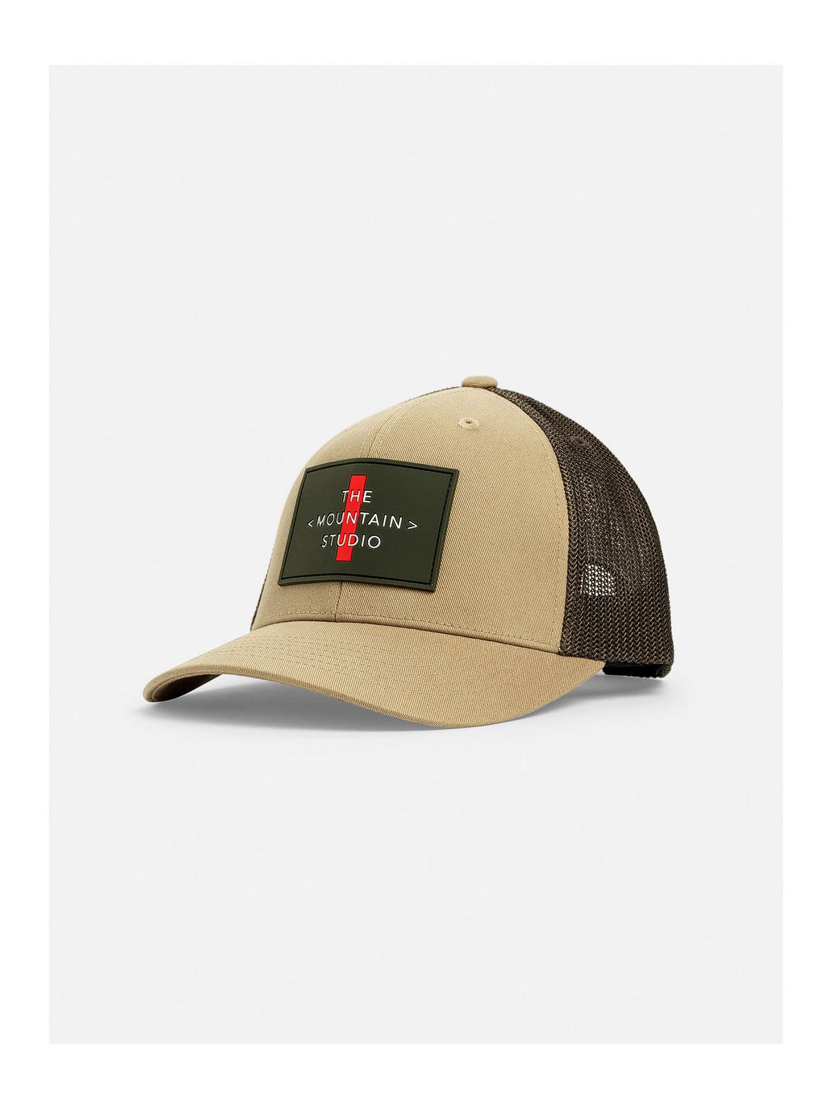 The Mountain Studio C-7 Unisex-Cap – Sand/Forest Green dunkelgrün Bild 1