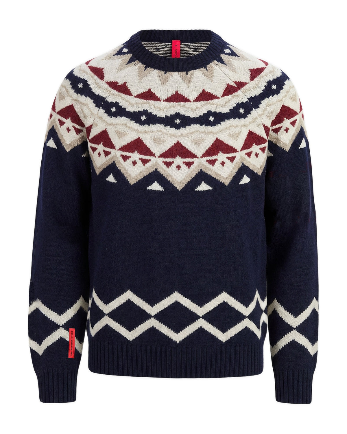 The Mountain Studio K-19 Herrenpullover – Almond Milk Off-White Bild 5